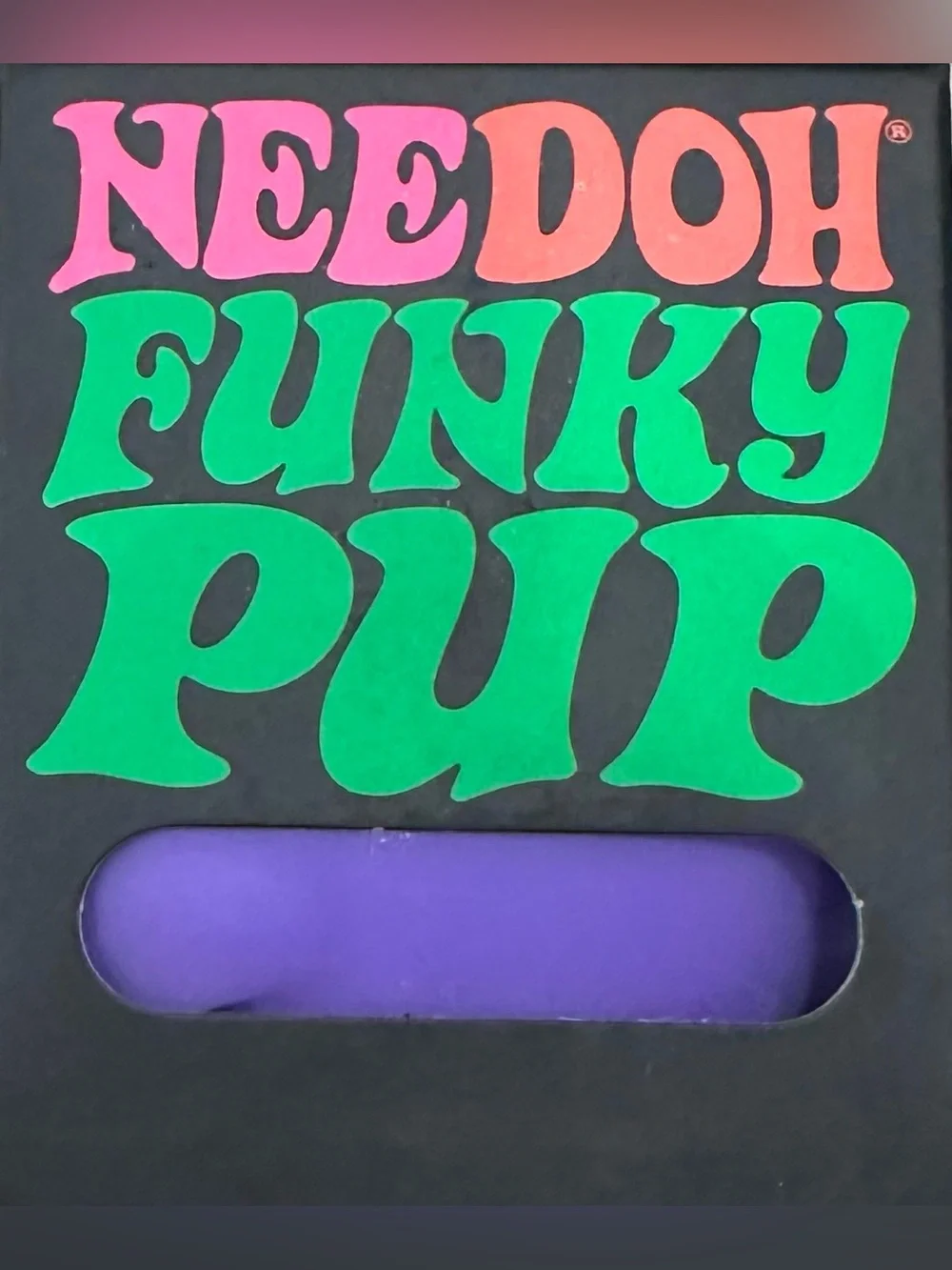 Schylling Nee-Doh Funky Pup Purple Stress Toy